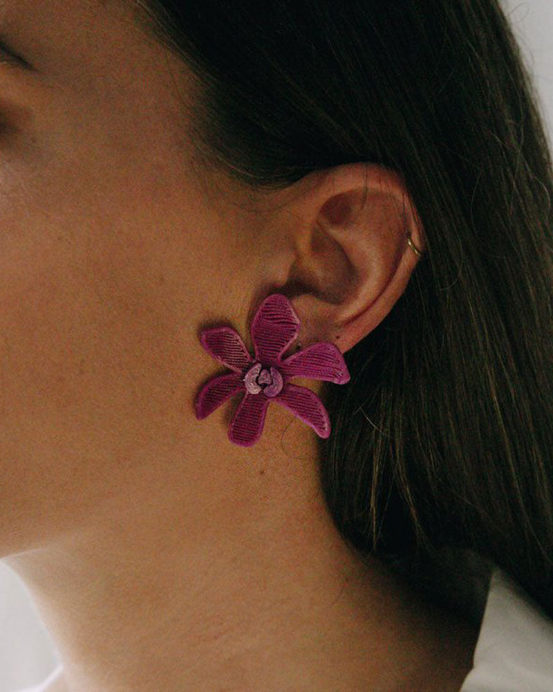 MRLASPIUR-ulia, diseño de flor color morado, diseños divertidos, moda lentita