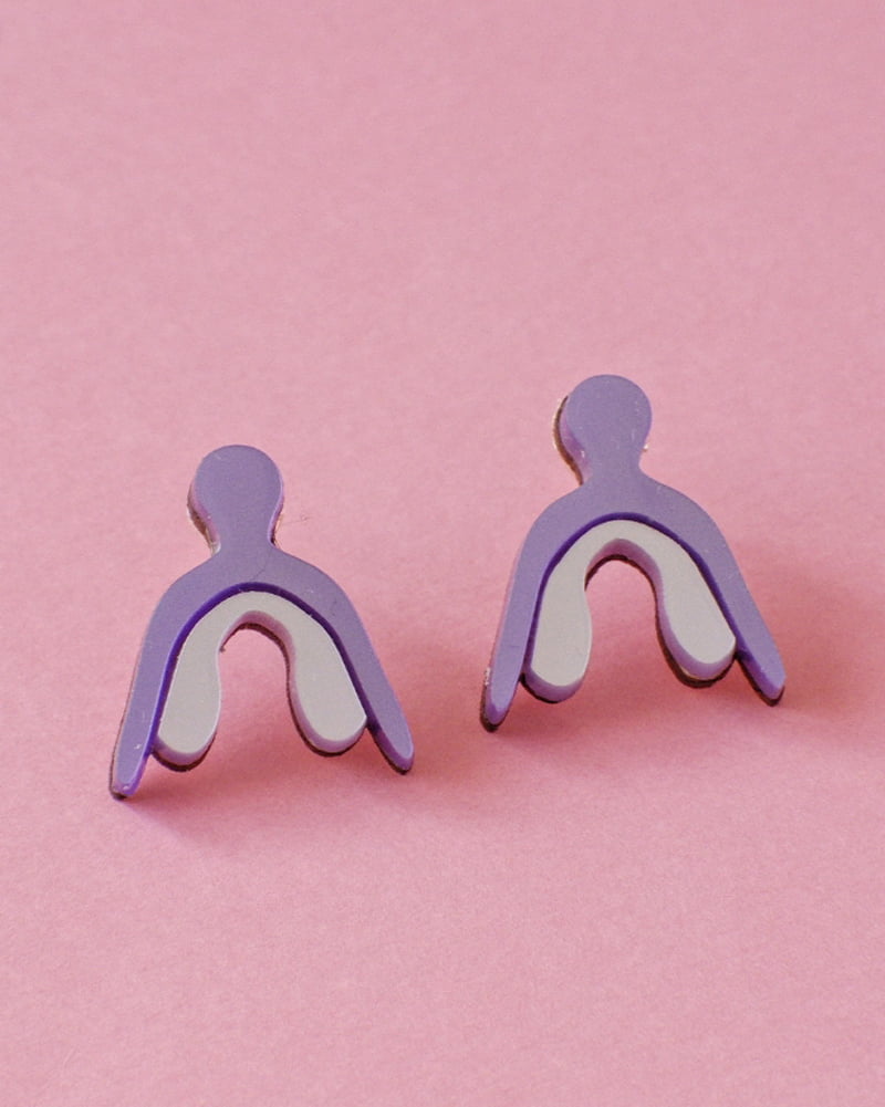 Pendientes Joy morado MITUMI - peSeta