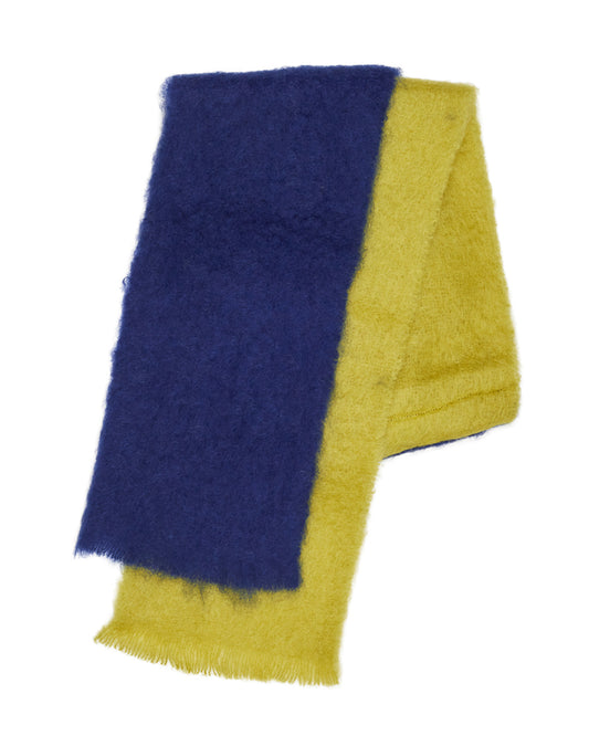 Ezcaray blue-pistachio scarf