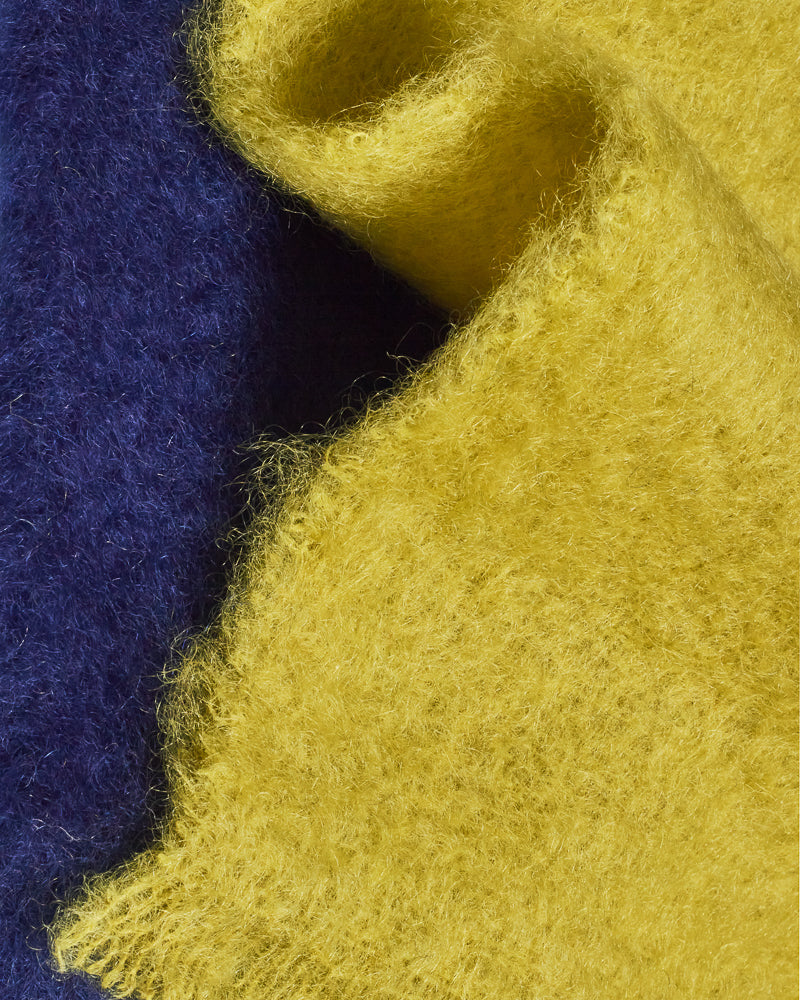 Ezcaray blue-pistachio scarf
