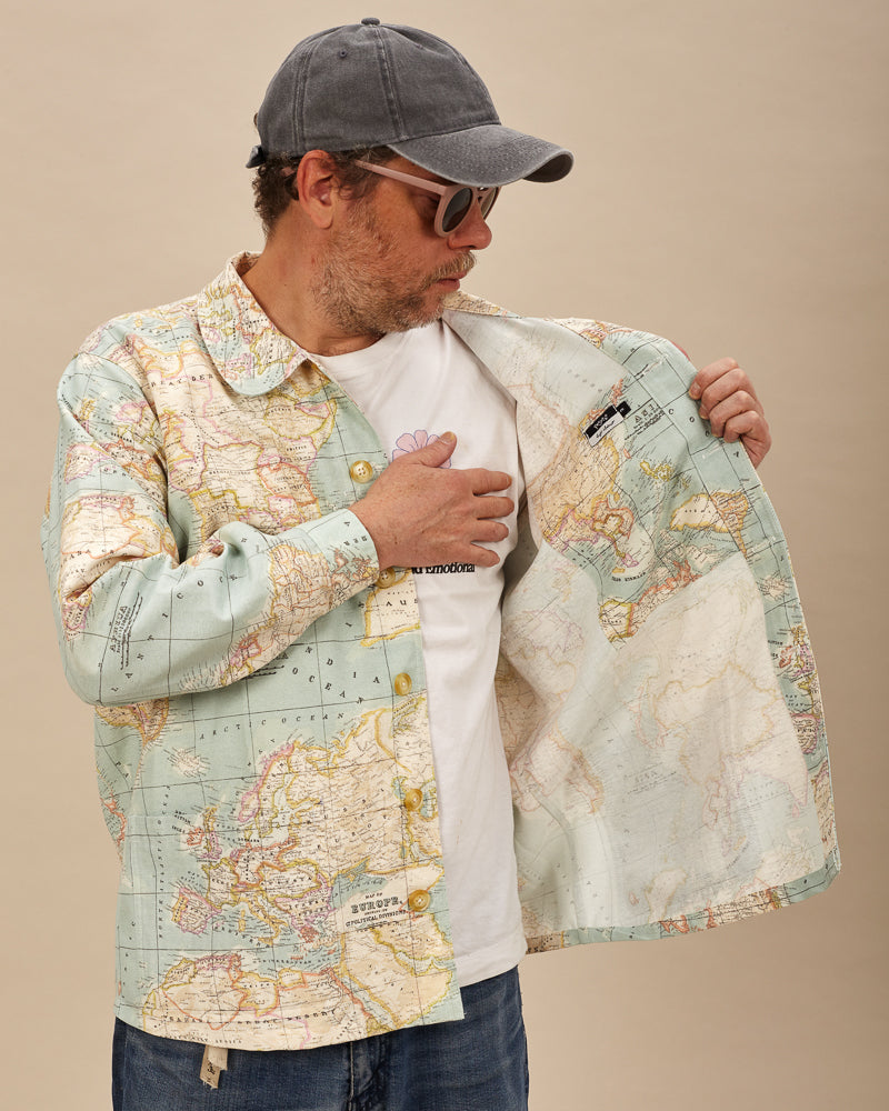 Chaqueta sobrecamisa unisex Portugalete Mapa