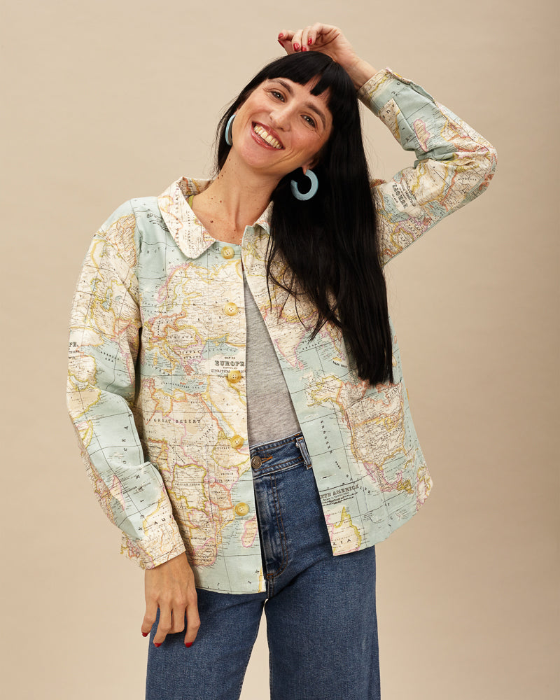 Chaqueta sobrecamisa unisex Portugalete Mapa