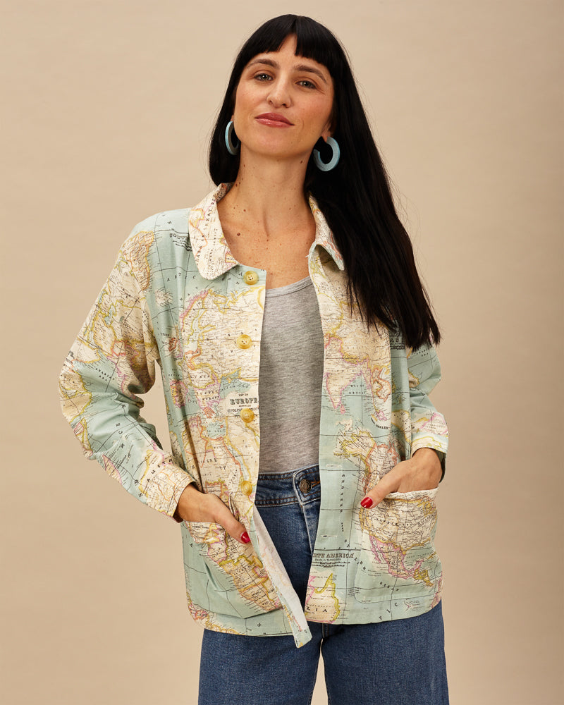 Chaqueta sobrecamisa unisex Portugalete Mapa