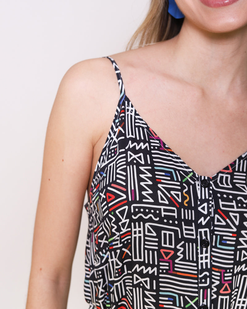 Oliva Nova Casamance strap dress