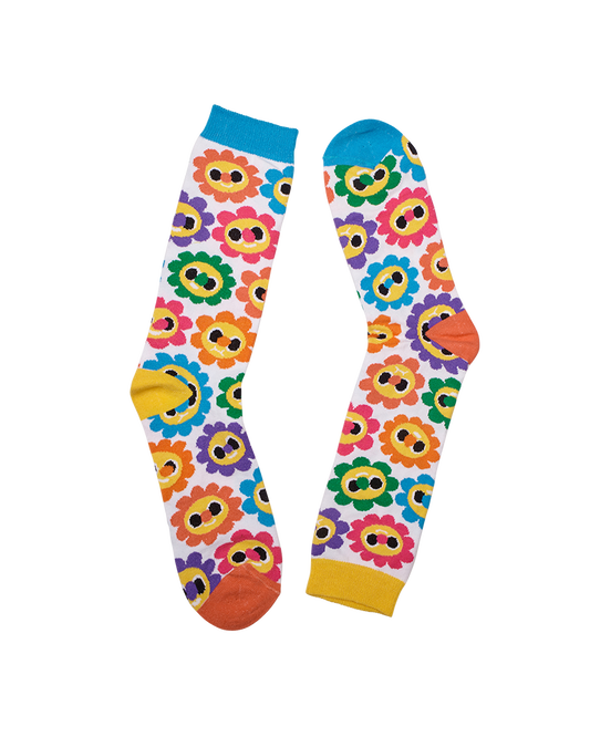 Socks with flowers Emo Díaz