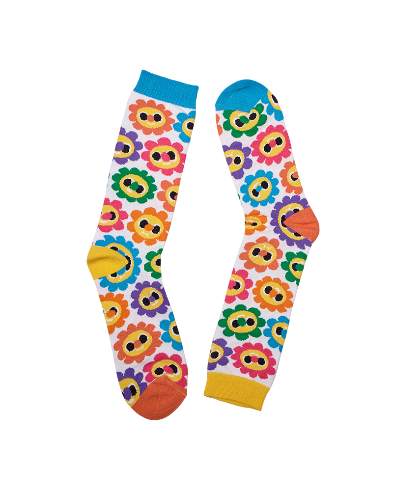 Socks with flowers Emo Díaz