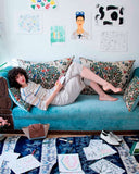 Calcetines beige Brianda Fitz-James Stuart, accesorios coloridos, accesorios originales