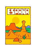 Pack de postales de España de Kike Ibáñez