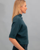 Jersey punto cuello alto azul MÃE