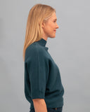 Jersey punto cuello alto azul MÃE