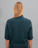 Jersey punto cuello alto azul MÃE