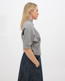 Jersey punto cuello alto gris MÃE