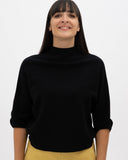 Jersey punto cuello alto negro MÃE