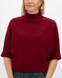 Jersey punto cuello alto rojo MÃE