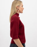 Jersey punto cuello alto rojo MÃE