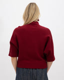 Jersey punto cuello alto rojo MÃE