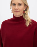 Jersey punto cuello alto rojo MÃE
