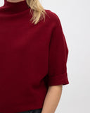 Jersey punto cuello alto rojo MÃE