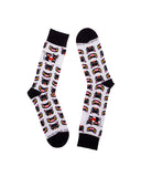 Calcetines Xoan Viqueira - peSeta, negras y blancas con estampado de perritos , accesorios funcionales, materiales sostenibles