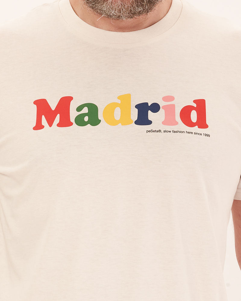 Camiseta blanco vintage Madrid