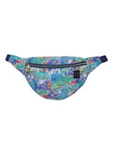 bolso-riñonera incendio con cierre delantero, cinta regulable, estampado original colorido,  moda lentita, moda española, marca unisex