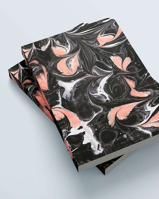Cuaderno grande estampado Marmoleado con hojas en blanco. Hecho en España. Diseño de Brianda Fitz-James Stuart