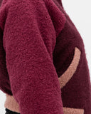 Chaqueta bomber tricolor cereza