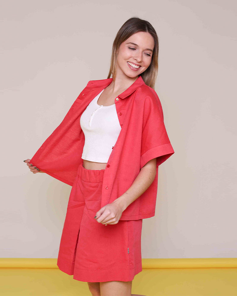 Pantalón corto short Táchira frambuesa