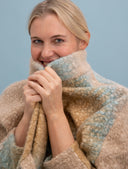 Chaqueta Kimono pelito azul cielo