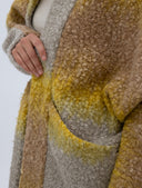 Chaqueta Kimono pelito mostaza