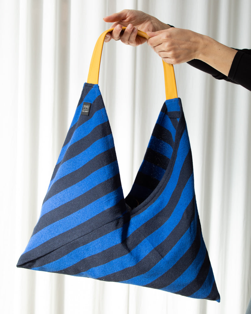 Origami bag Las Rayas blue