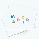 Postal Madrid letras sueltas de Labores Modernas