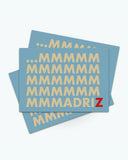 Postal MMMMadriz azul de Luján Marcos