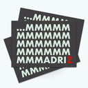 Postal MMMMadriz gris de Luján Marcos