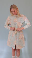 Vestido Padova Mapa azul