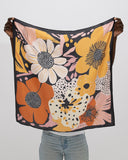 Viva pañuelo Flores marrón