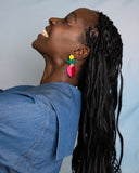 Viva pendientes frutas y flores fresa