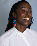 Viva pendientes frutas y flores lichi