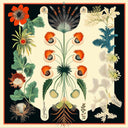 Viva pañuelo Flores espejo