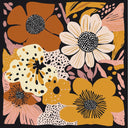 Viva pañuelo Flores marrón